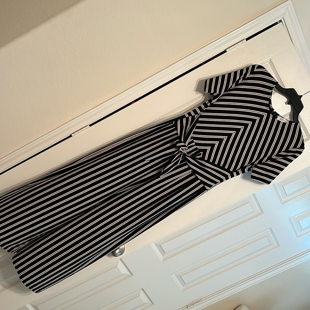 Ces Femme Striped Wide Leg Romper